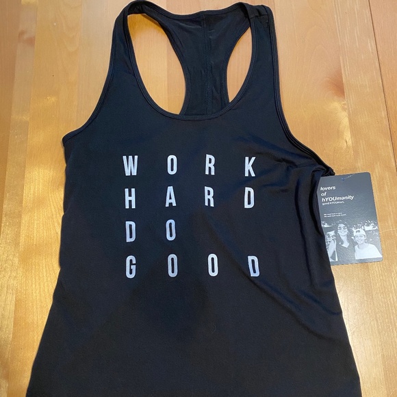 good hYOUman Tops - Good hYOUman "Work Hard Do Good" Tank